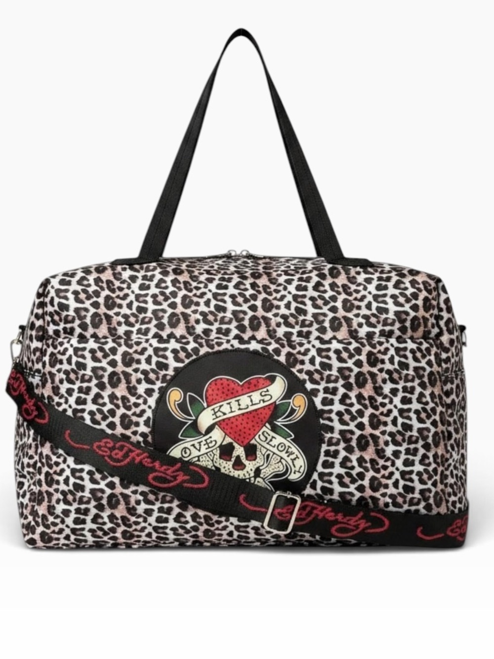 Ed Hardy Weekender Leopard Duffle Bag - NWT